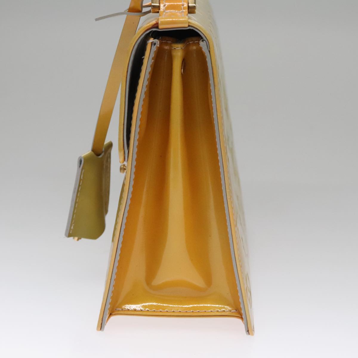 Patent Leather Handbag with Key and Clochette Accessories