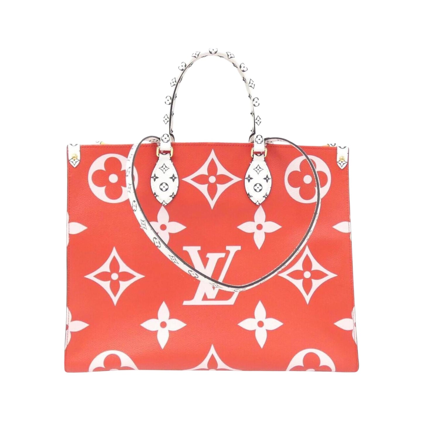 Designer Canvas Tote Bag with Metal Fittings