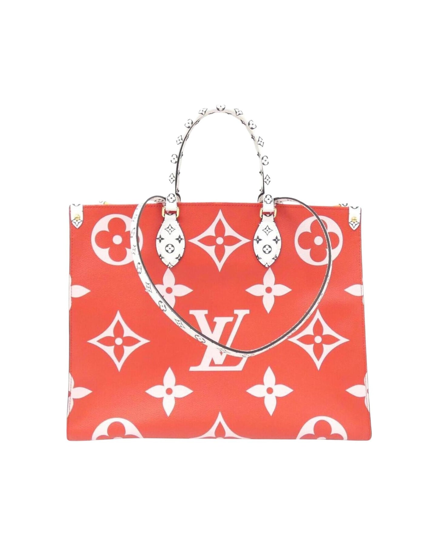 Designer Canvas Tote Bag with Metal Fittings