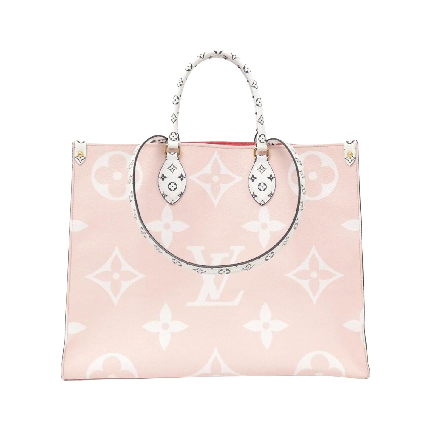 Designer Canvas Tote Bag with Metal Fittings
