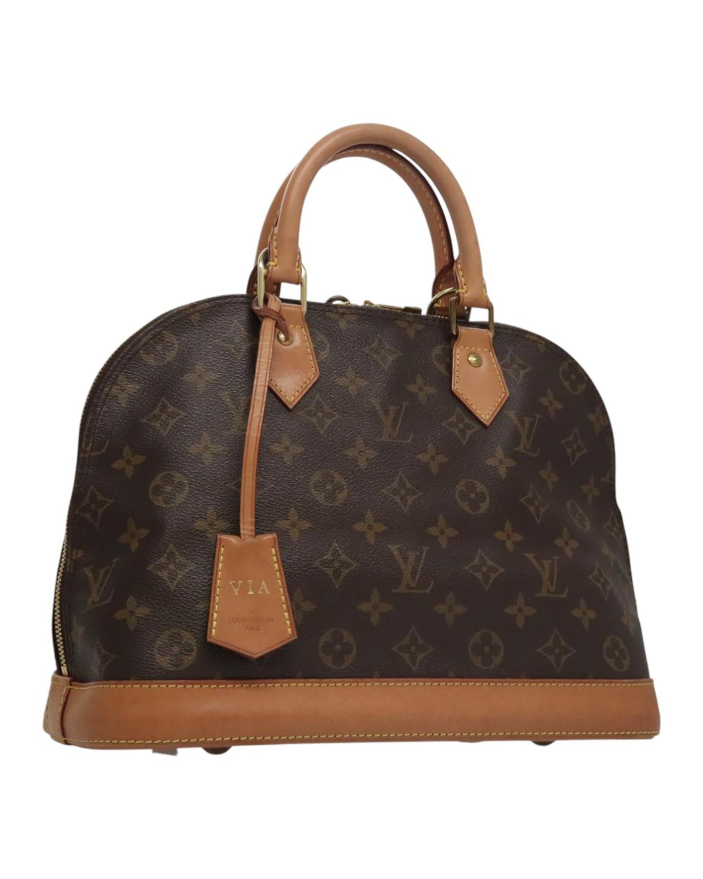 Canvas Alma Bag with Padlock and Key