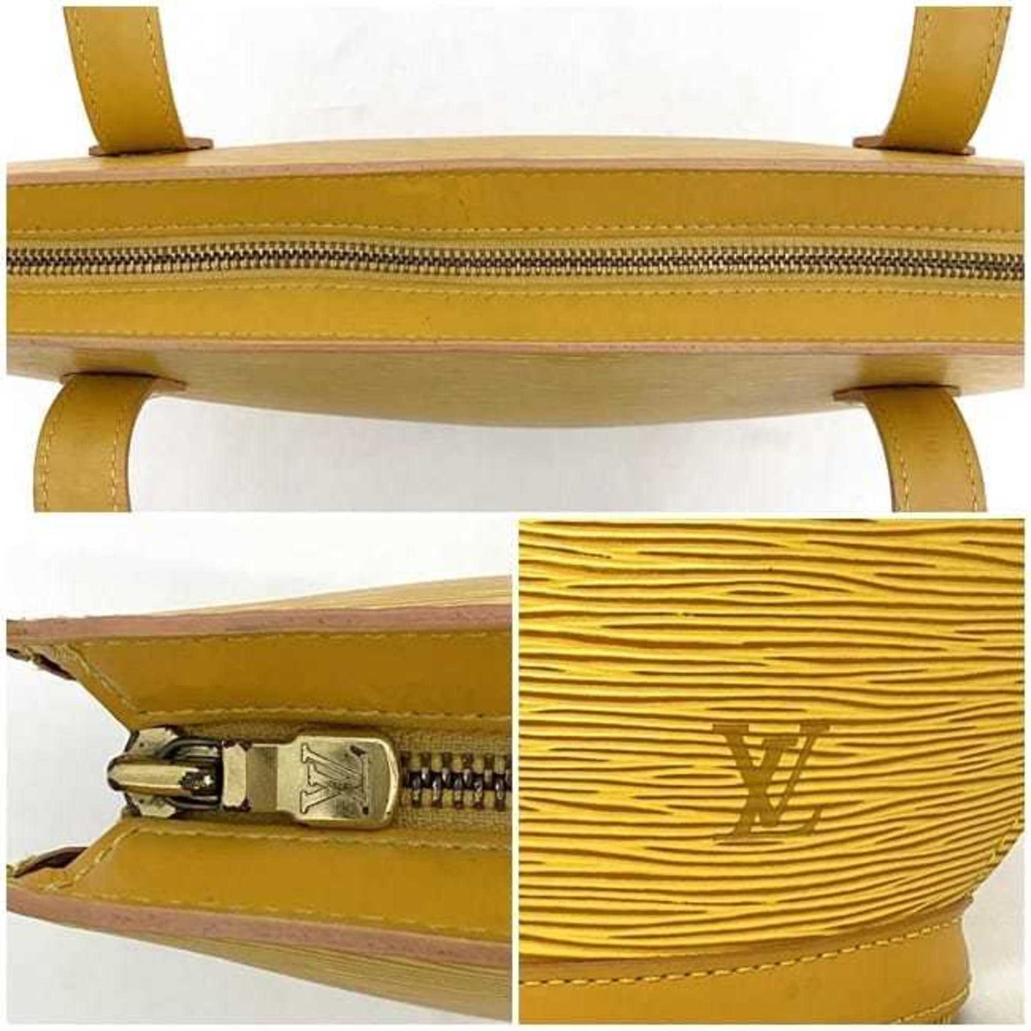 Leather Handbag with Slight Wear and Staining