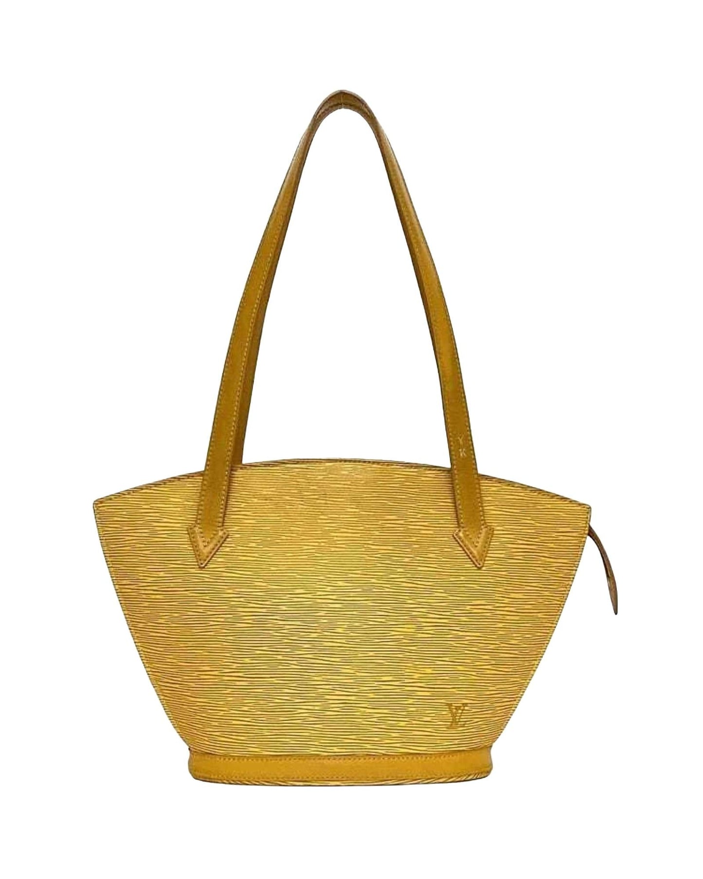 Leather Handbag with Slight Wear and Staining