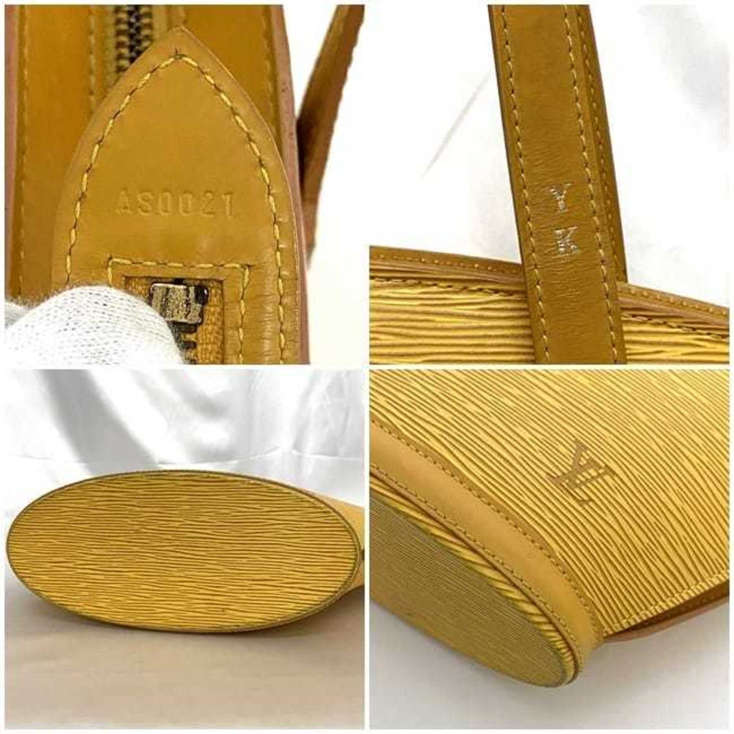 Leather Handbag with Slight Wear and Staining