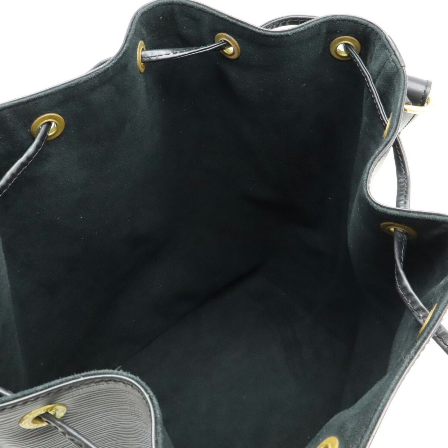 Leather Bucket Bag with Drawstring Closure