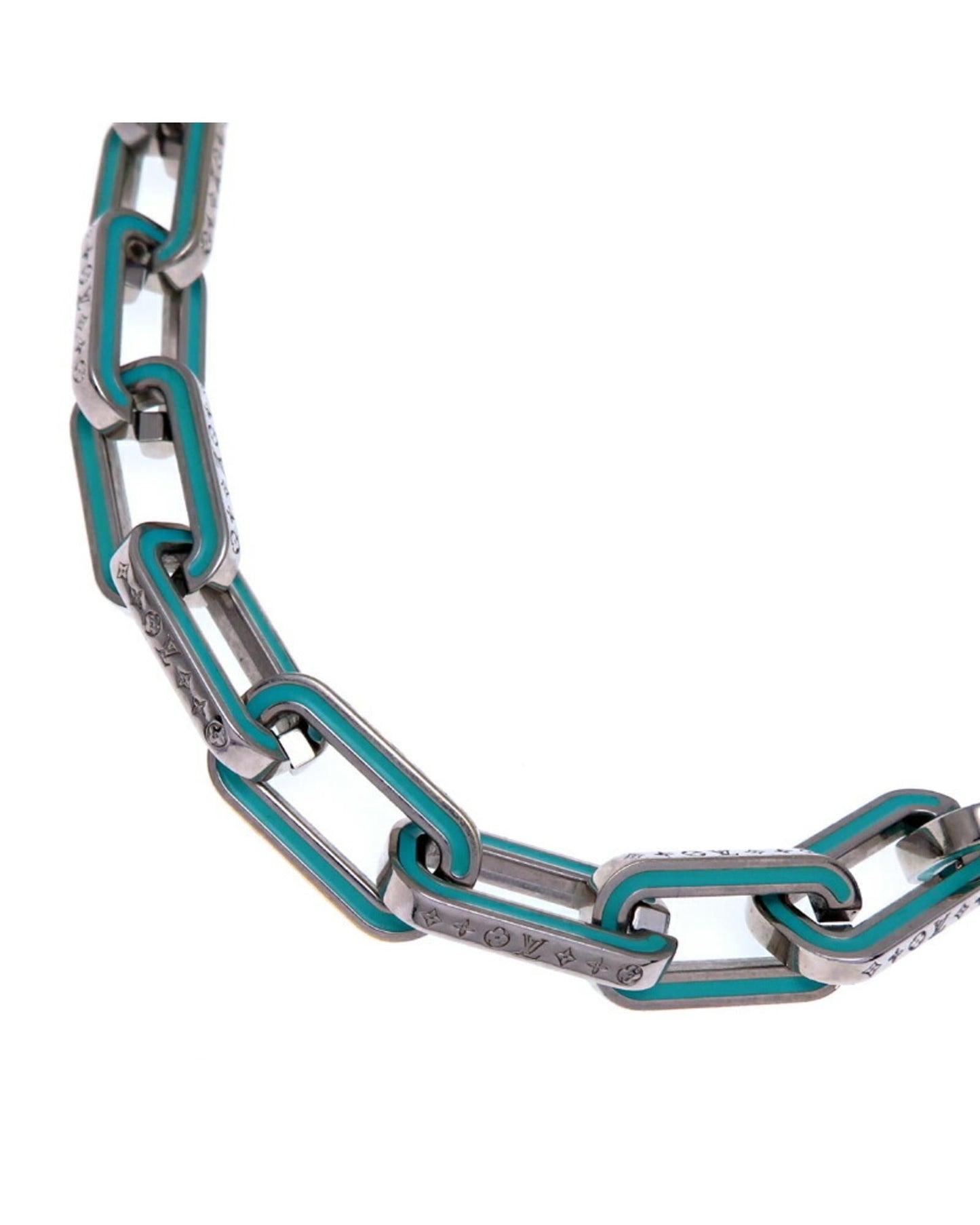 Monogram Chain Shoulder Bag with Gold-Tone Hardware