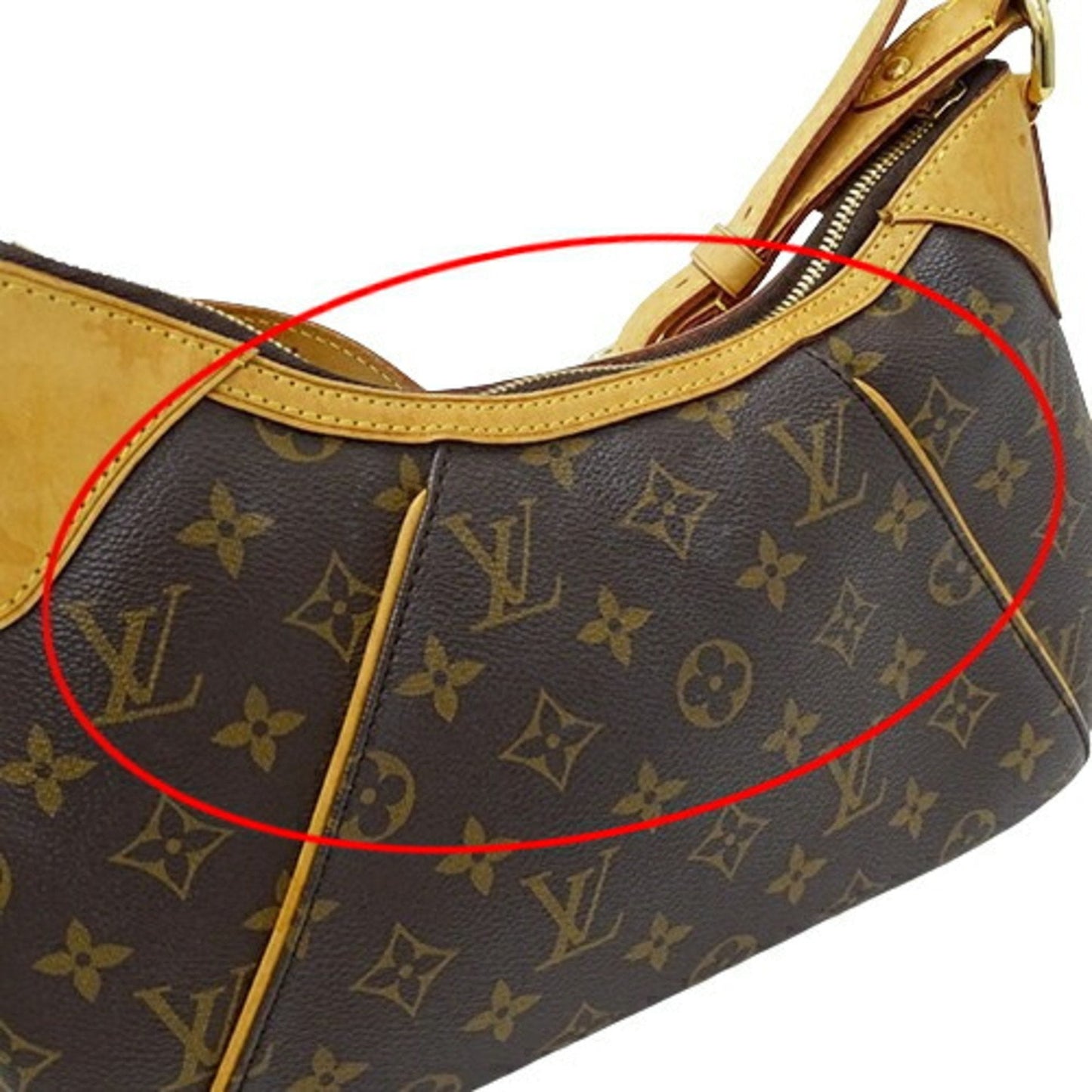 Designer Canvas Shoulder Bag in Good Condition