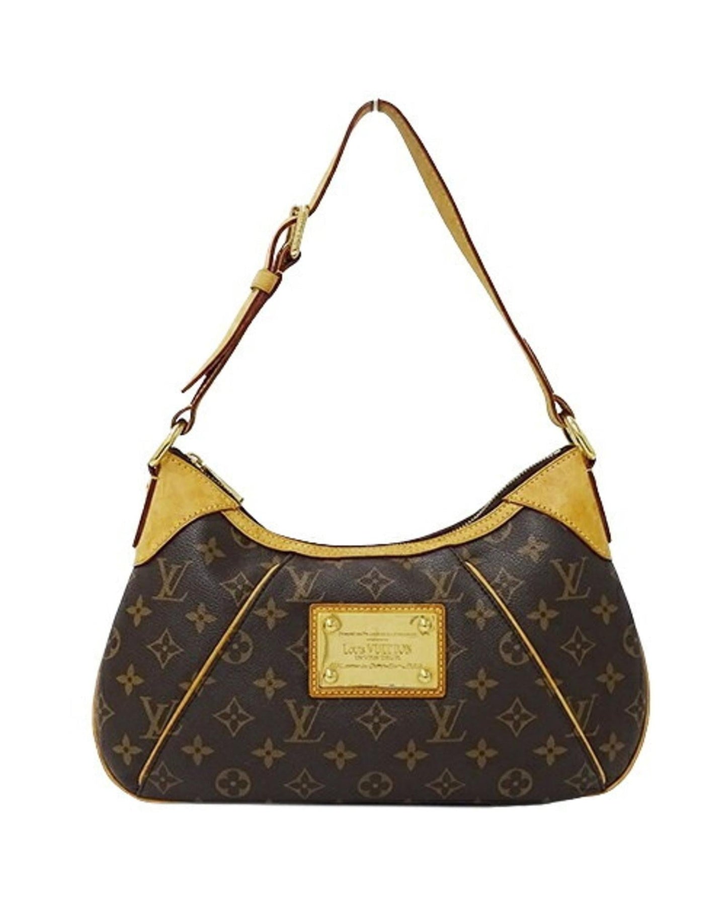 Designer Canvas Shoulder Bag in Good Condition