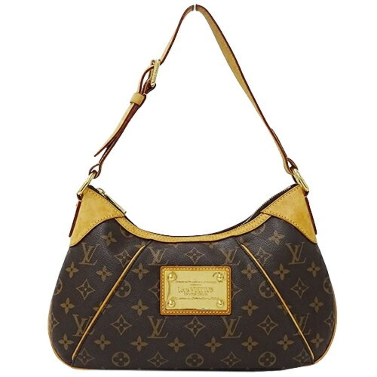 Designer Canvas Shoulder Bag in Good Condition