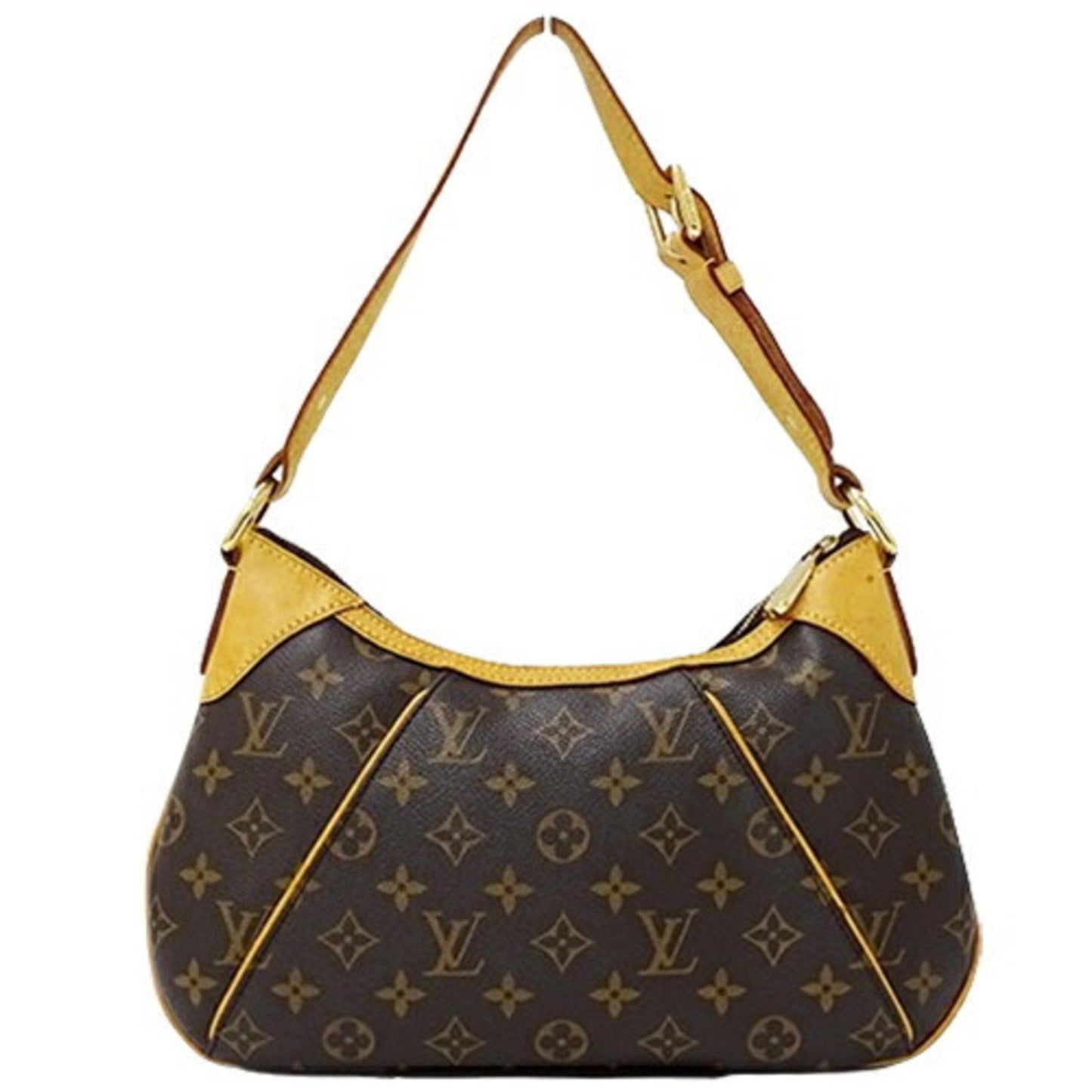 Designer Canvas Shoulder Bag in Good Condition