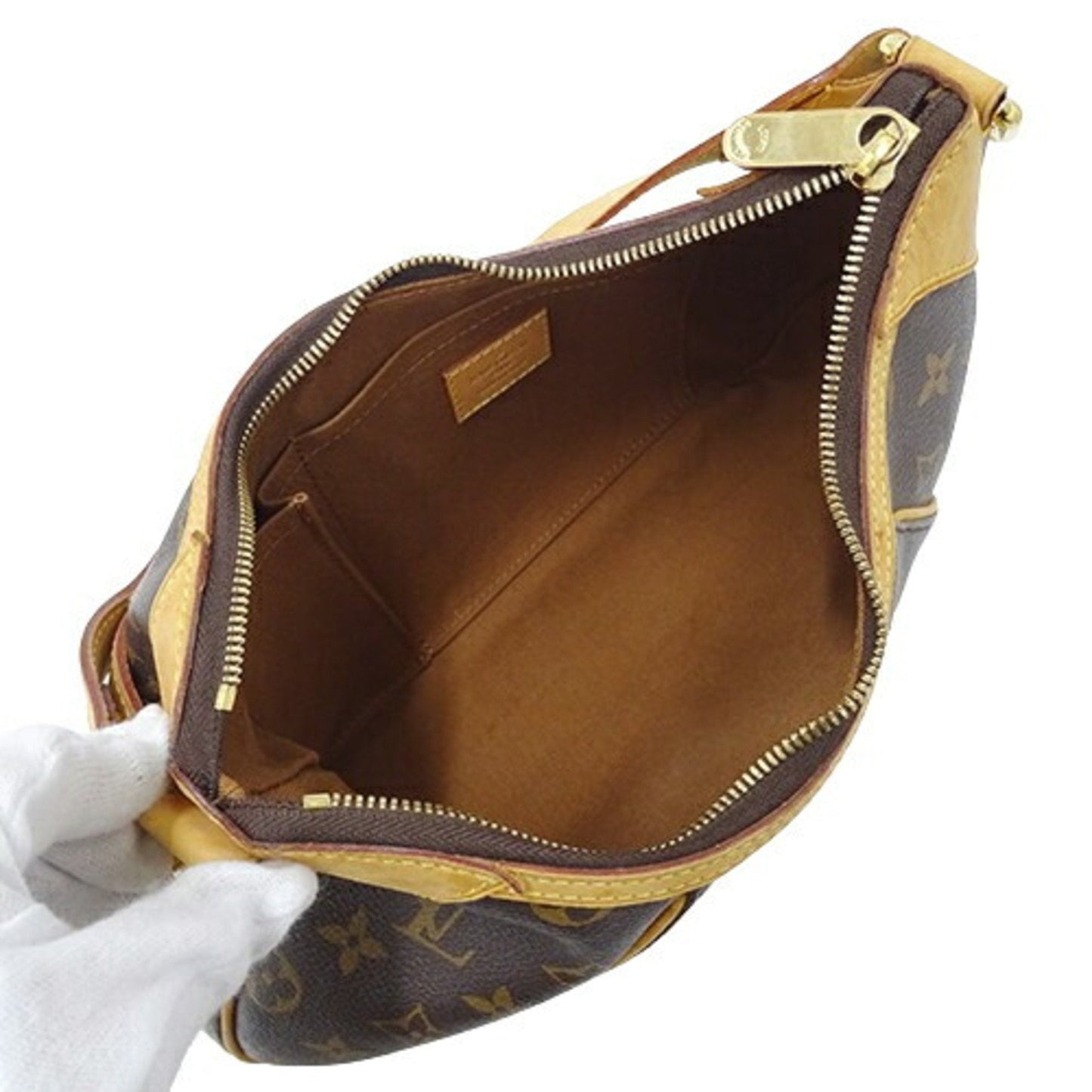 Designer Canvas Shoulder Bag in Good Condition