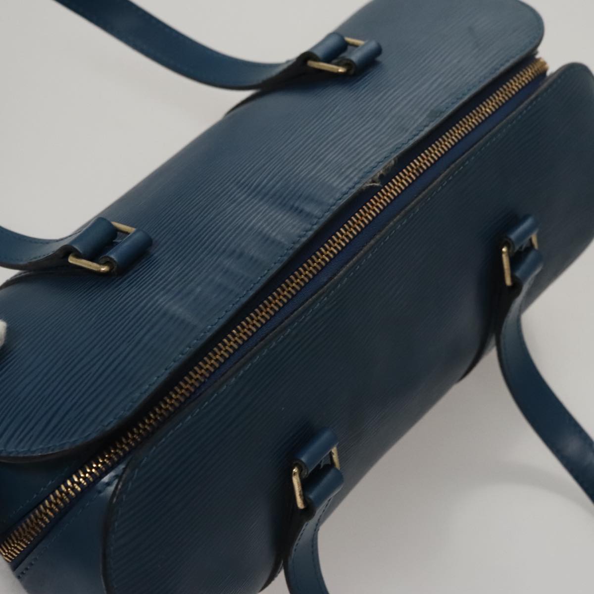 Leather Soufflot Handbag with Slight Wear