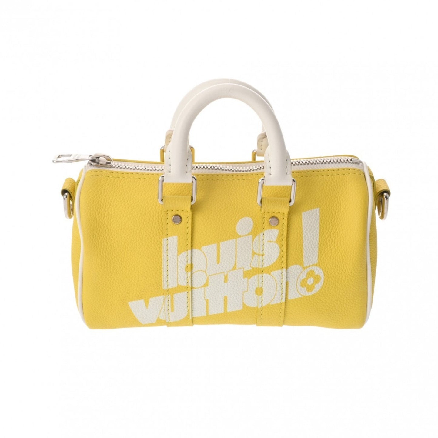 Leather Keepall Bag with Shoulder Strap