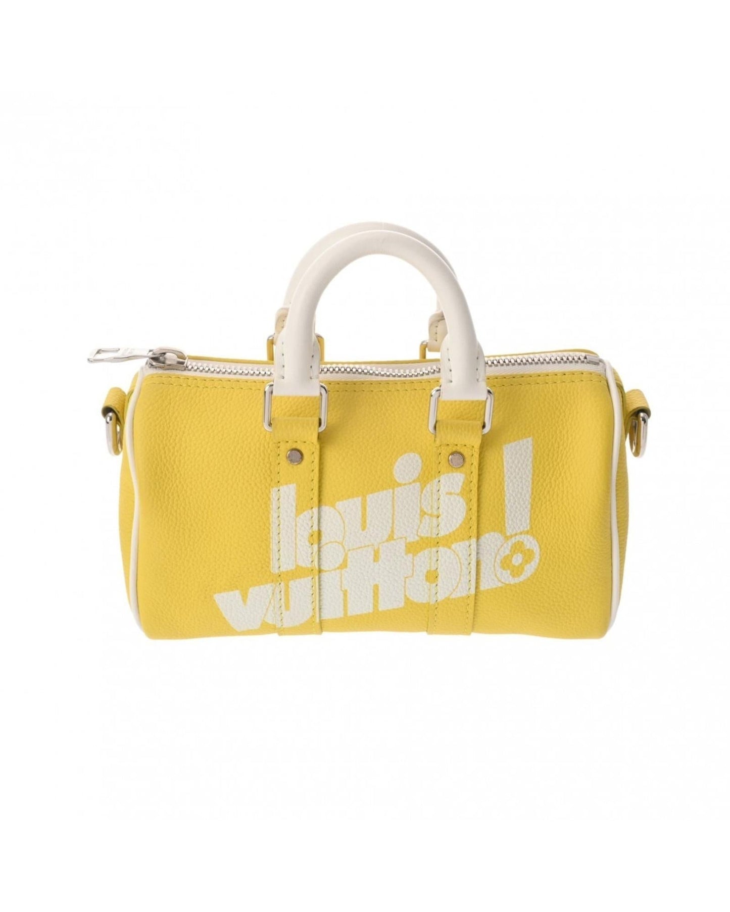 Leather Keepall Bag with Shoulder Strap