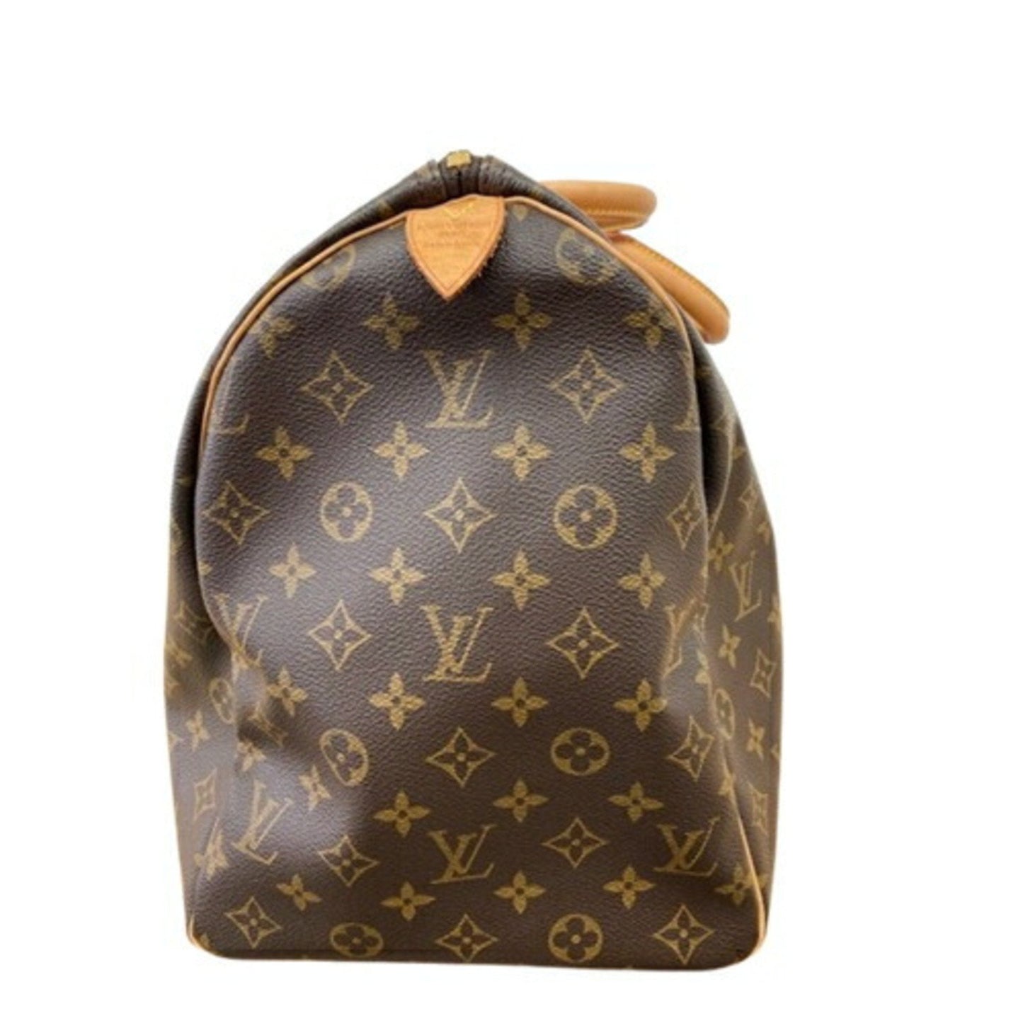 Luxury Monogram Canvas Duffel Bag with Name Tag and Padlock