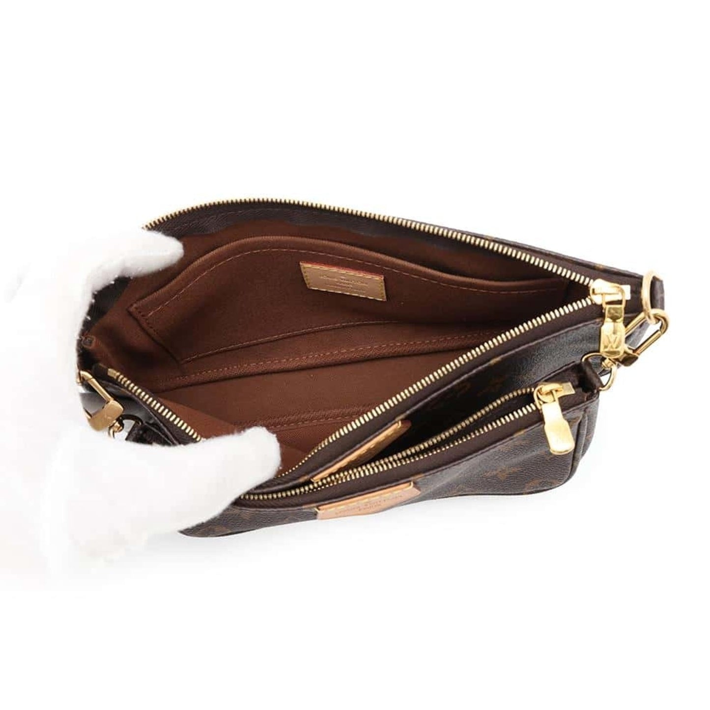 Multi Pochette Accessoires Canvas Bag with Dust Bag and Pouch