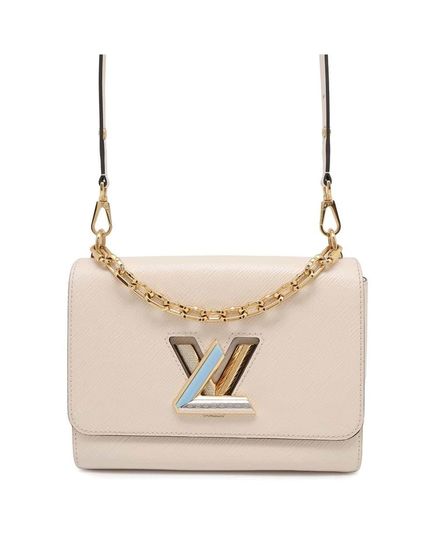 Luxury Leather Shoulder Bag with Dust Bag and Mirror