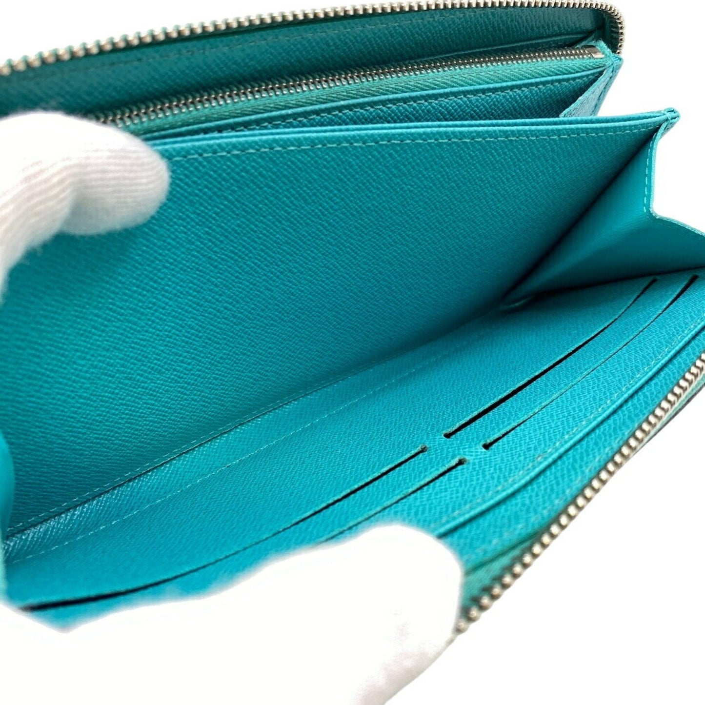 Luxury Leather Zippy Wallet with Box and Dust Bag