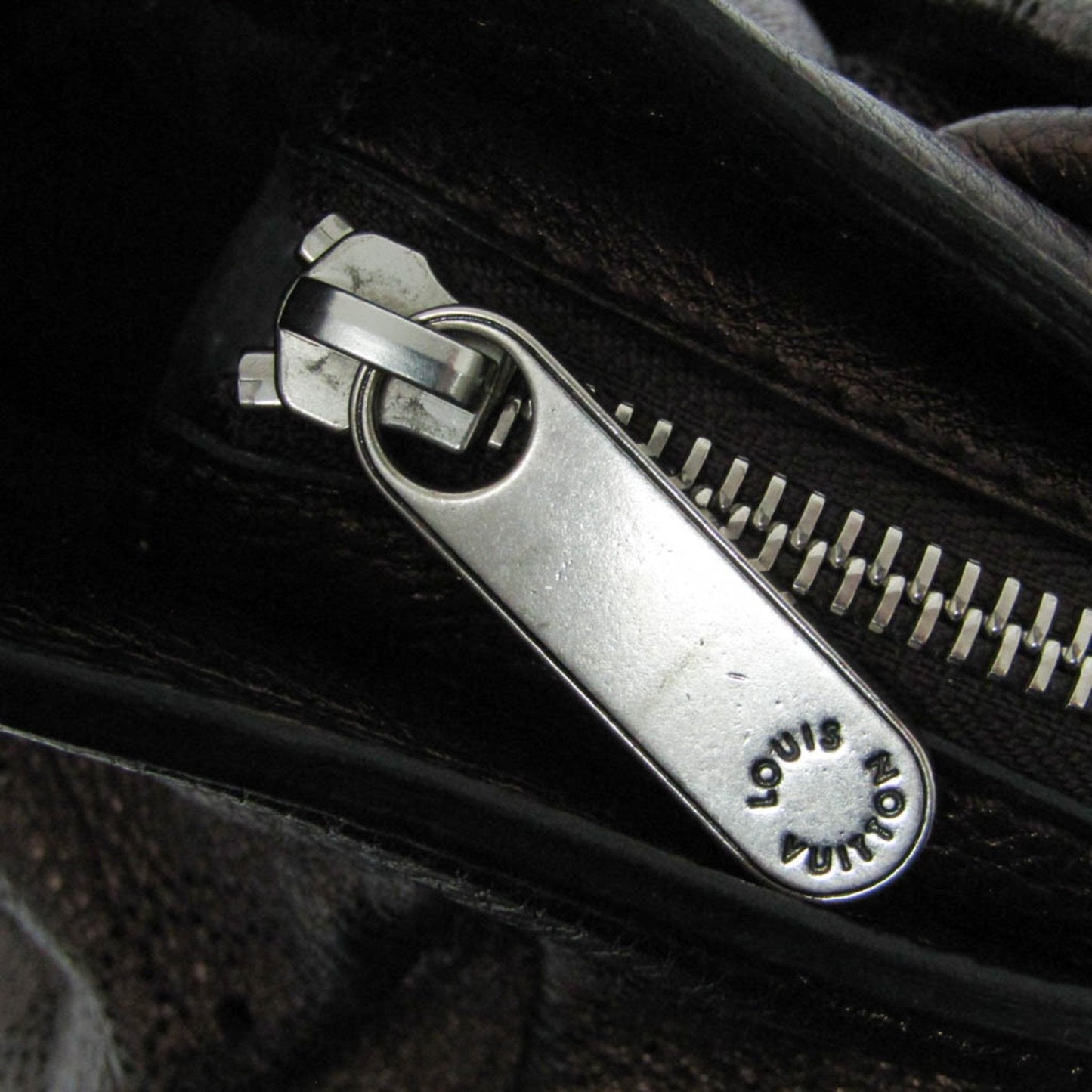 Leather Handbag with Slightly Rubbed Corners and Scratches