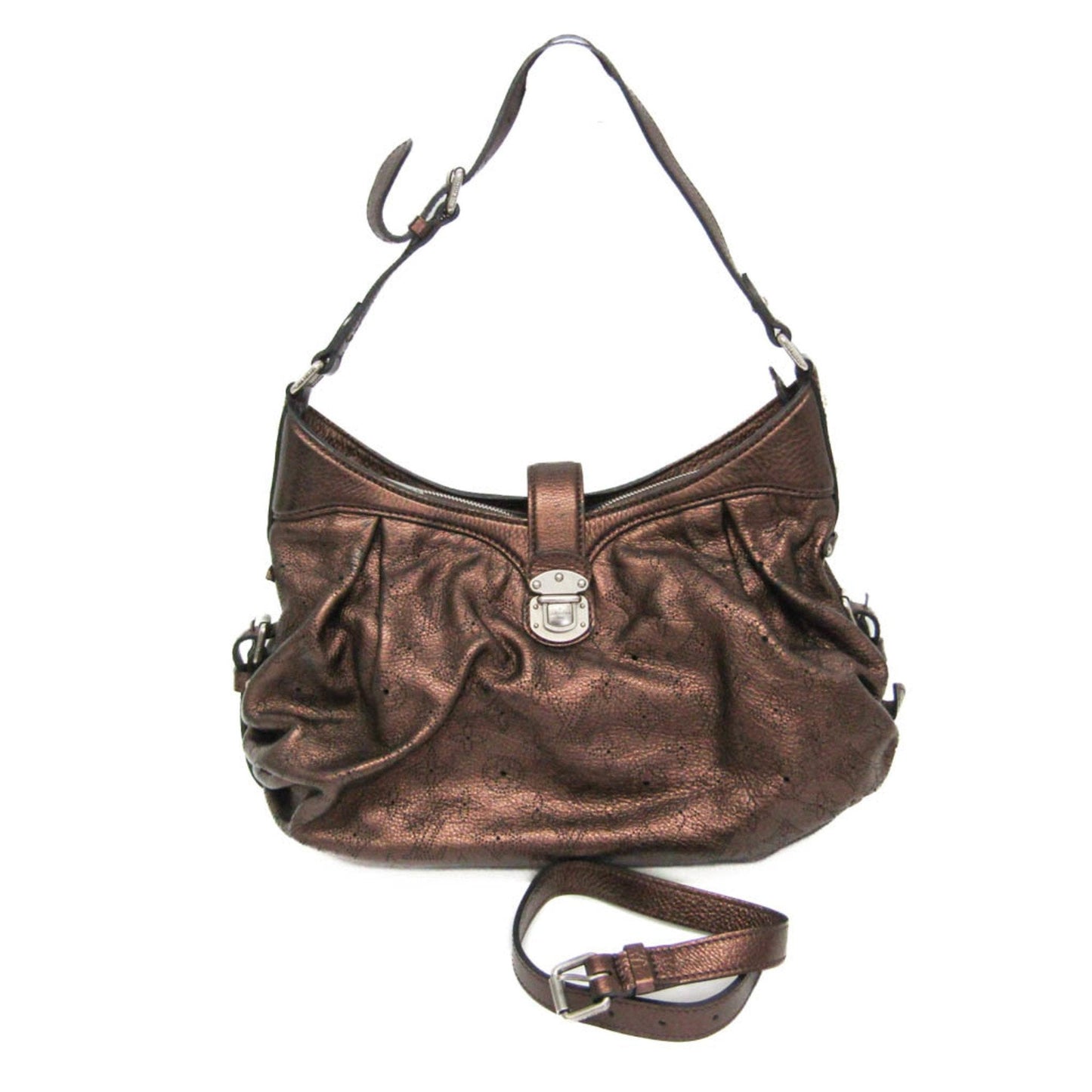 Leather Handbag with Slightly Rubbed Corners and Scratches