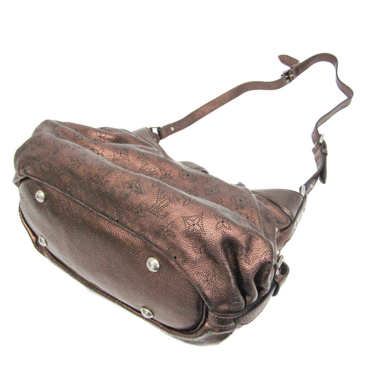 Leather Handbag with Slightly Rubbed Corners and Scratches