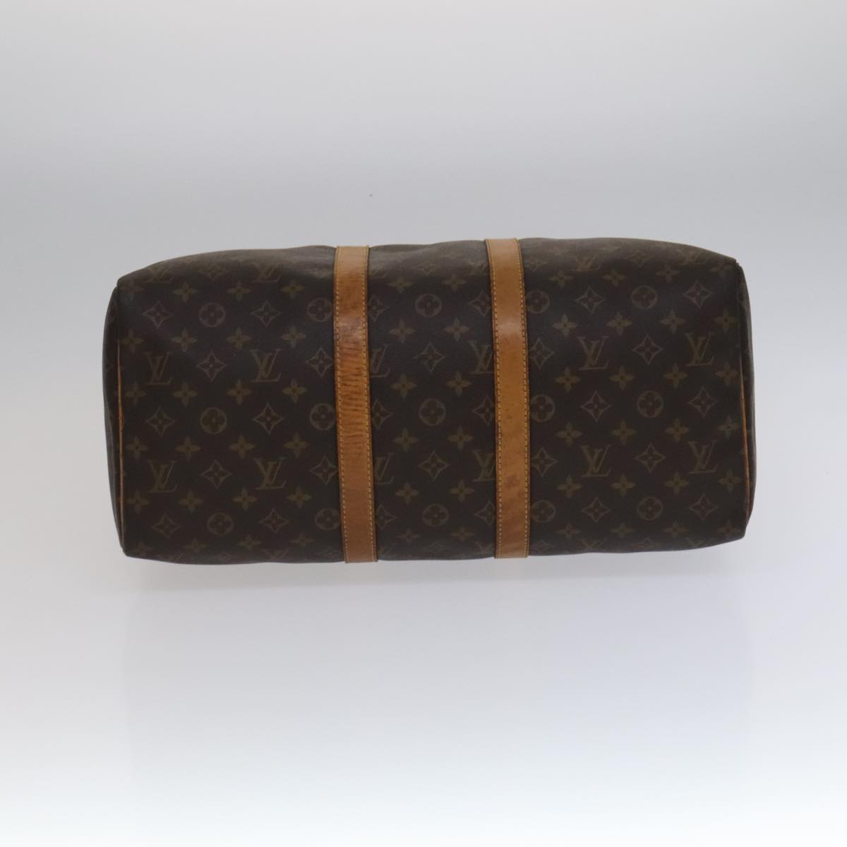 Canvas Travel Duffle Bag with Leather Trim