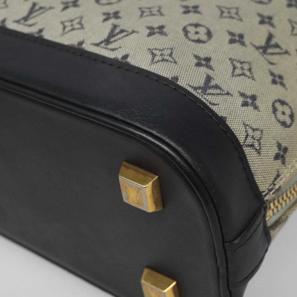 Canvas Mini Handbag with Slight Wear