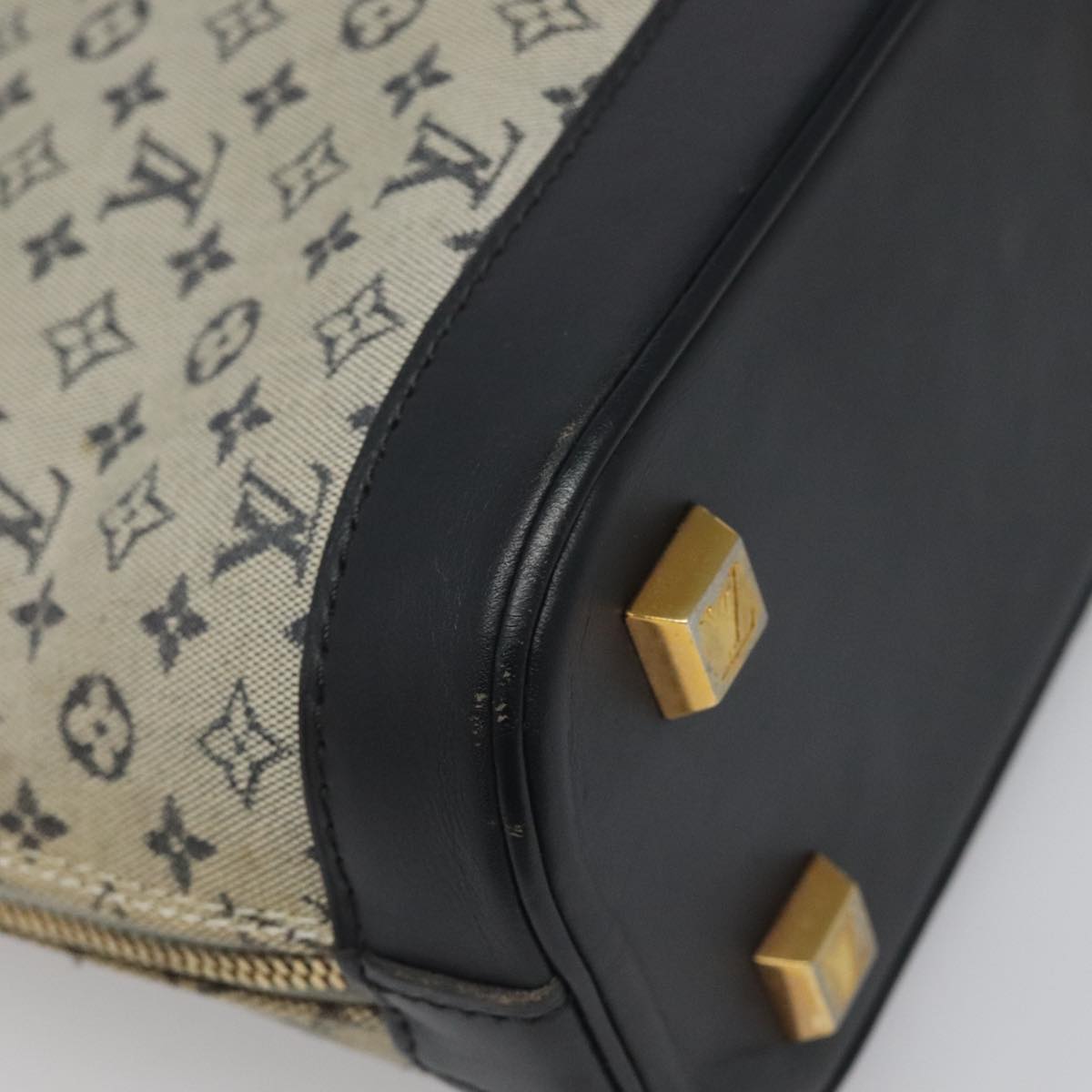Canvas Mini Handbag with Slight Wear