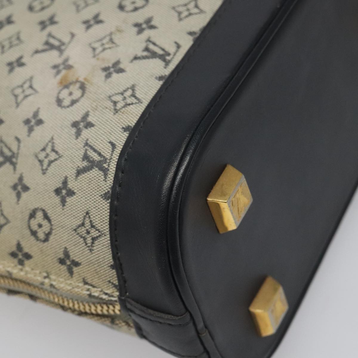 Canvas Mini Handbag with Slight Wear