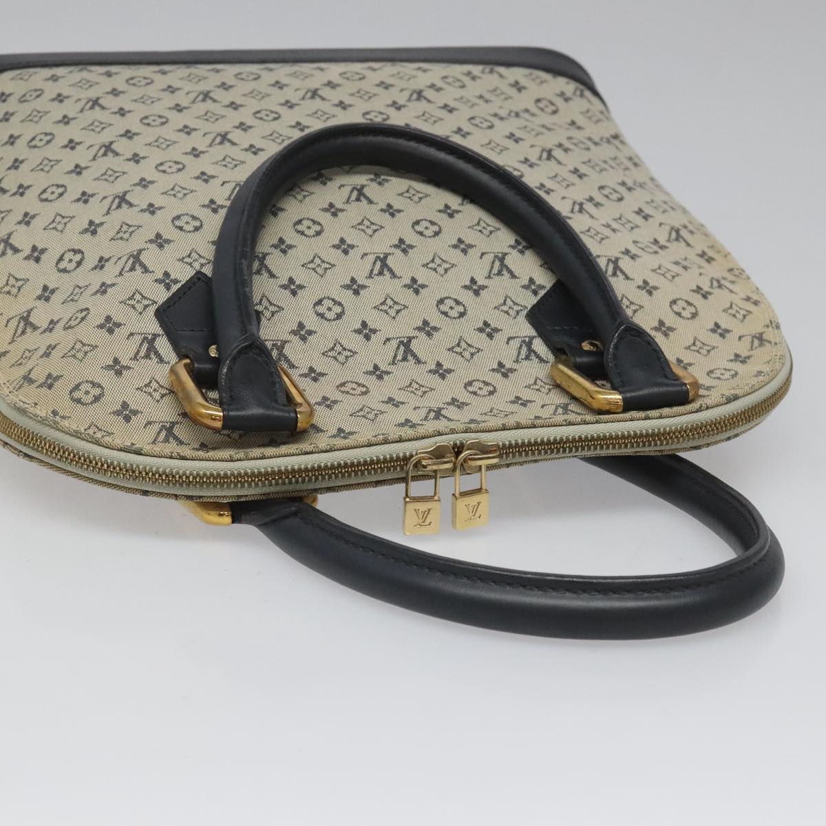 Canvas Mini Handbag with Slight Wear