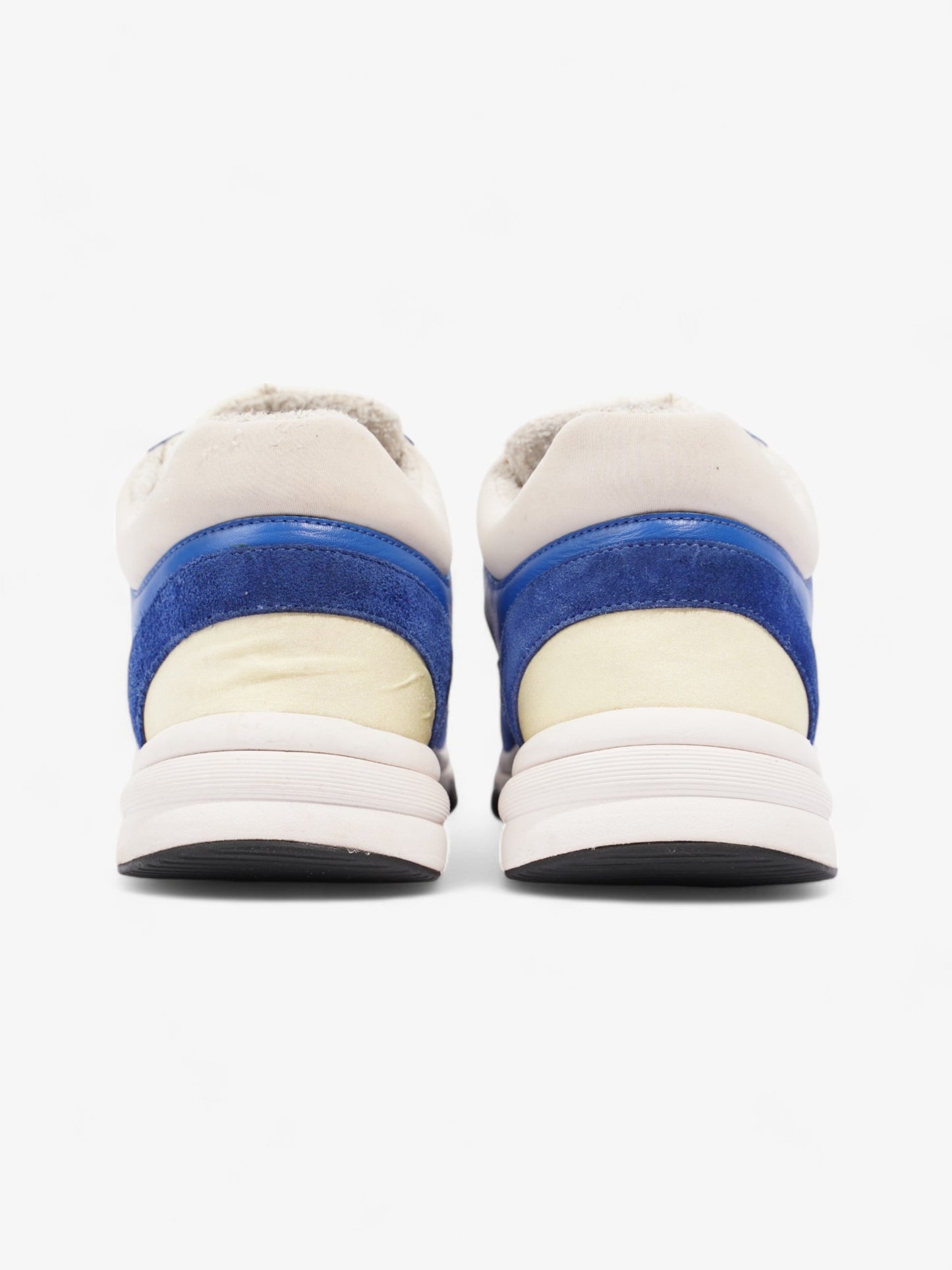 Chanel CC Runner White / Blue / Black Suede EU 37.5 UK 4.5