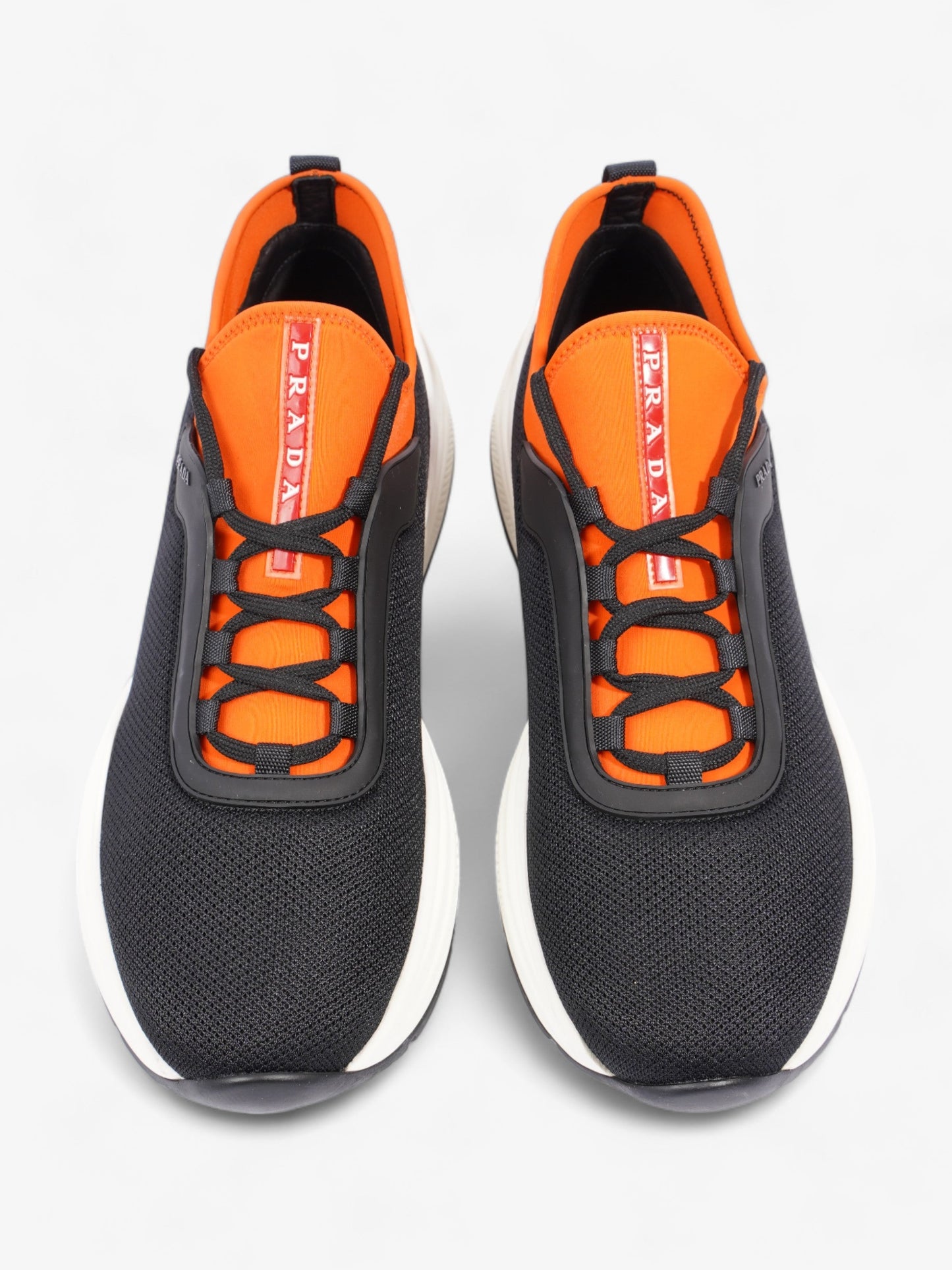 Prada Neoprene Sneakers Black / Orange  Neoprene EU 43 UK 9
