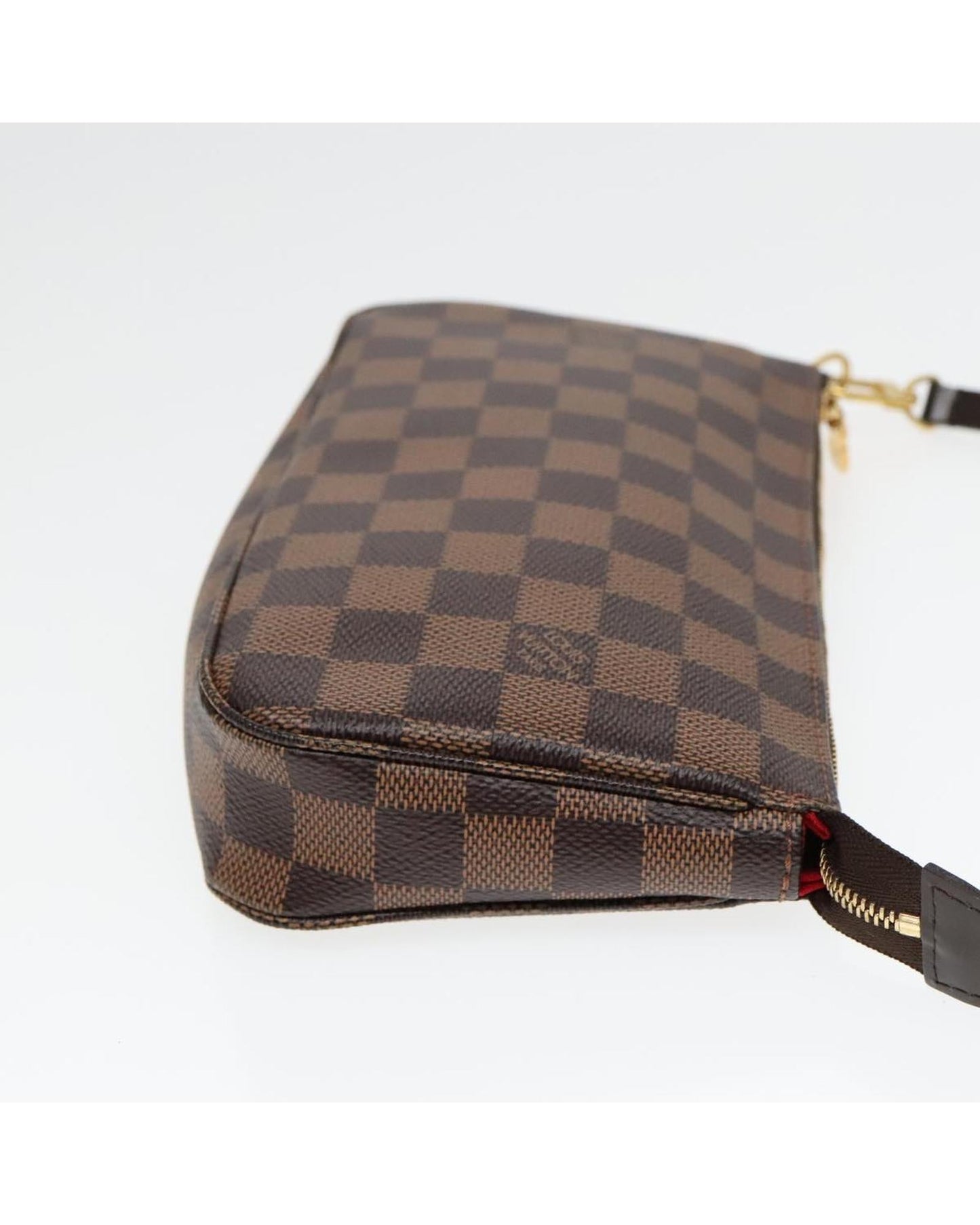 Damier Ebene Canvas Pochette Accessoires Pouch with Dust Bag