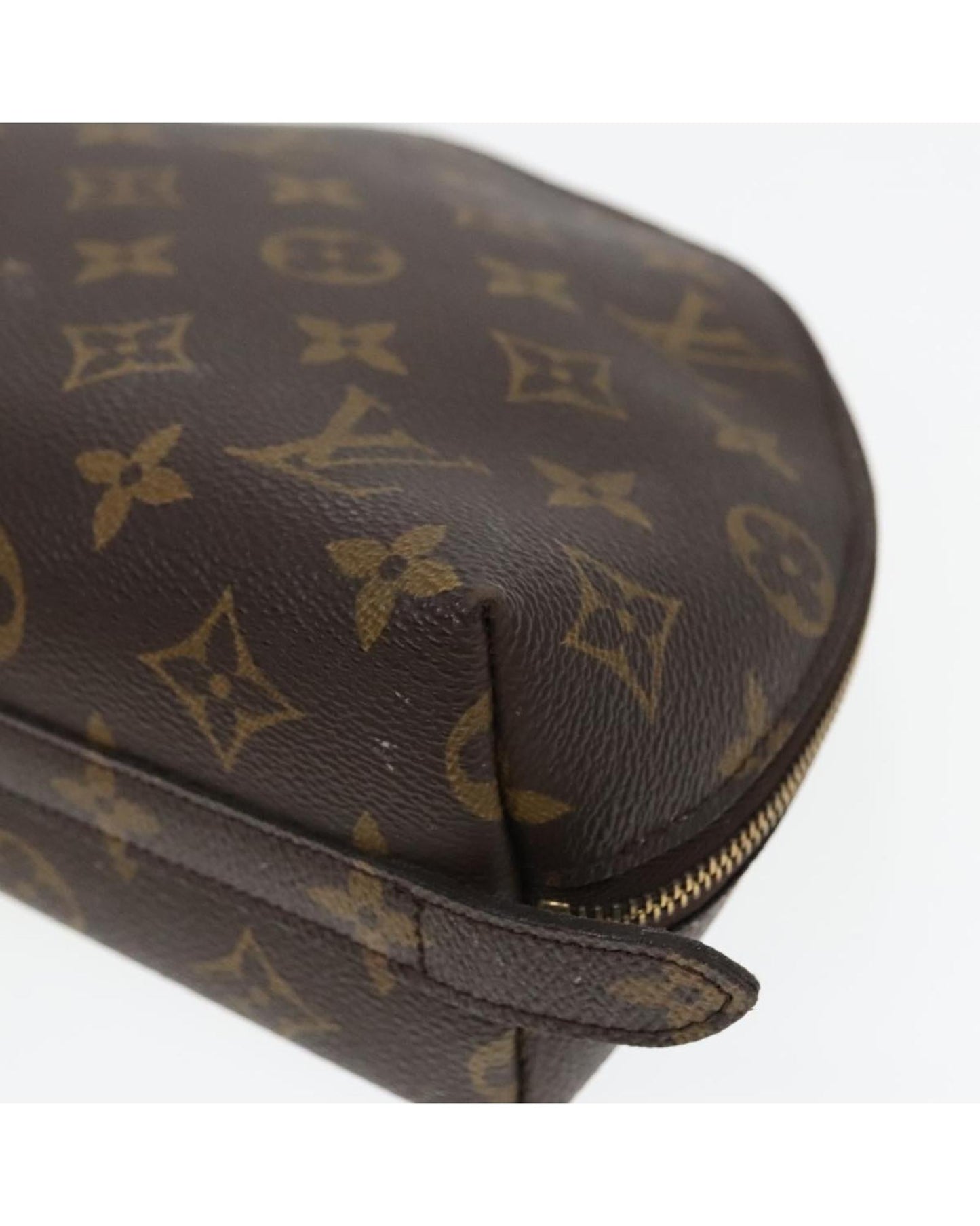 Monogram Canvas Cosmetic Pouch with Storage Odor