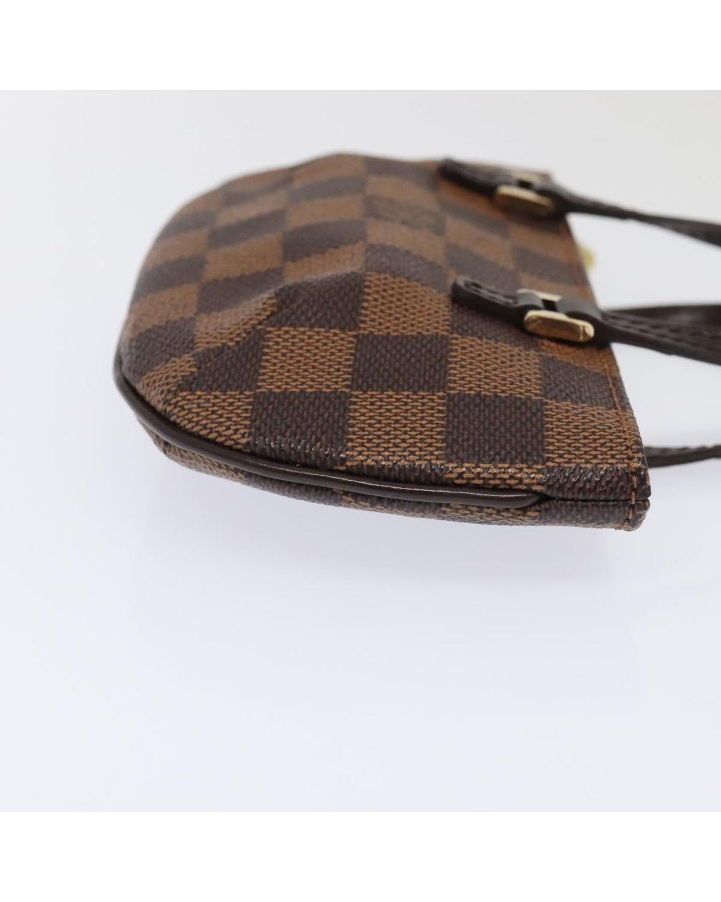 Damier Canvas Accessory Pouch with Dust Bag and Shoulder Strap