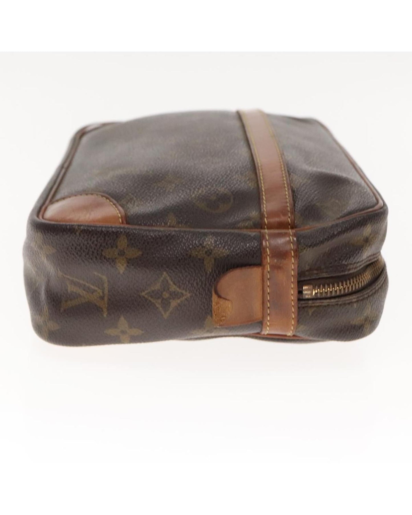 Monogram Compiegne 28 Clutch Bag with  LV Design