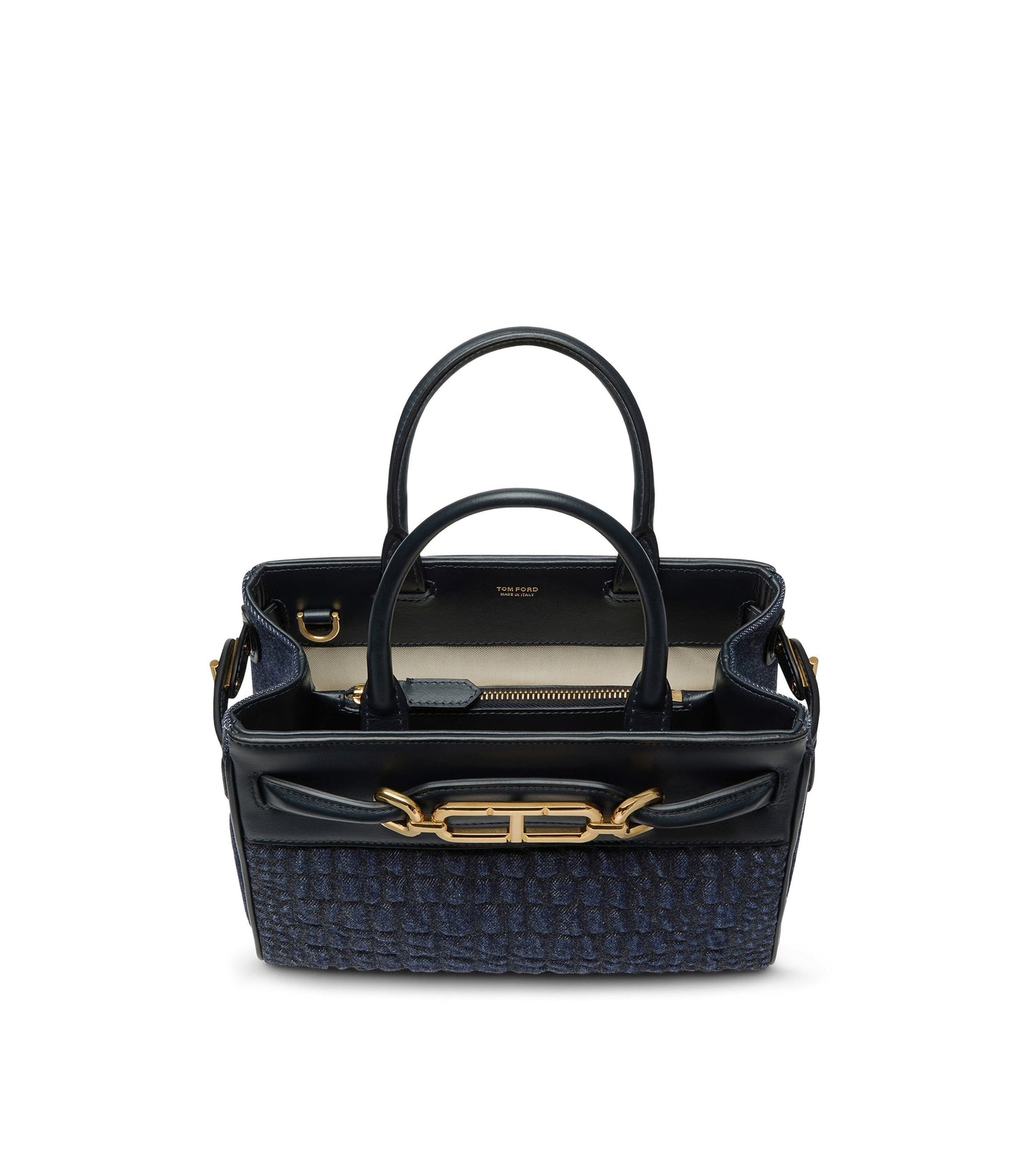 TOM FORD CROC EMBOSSED LEATHER WHITNEY SMALL BAG