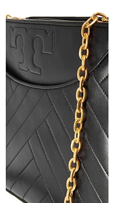 TORY BURCH ALEXA QUILTED SLOUCHY LAMBSKIN LEATHER TOTE BAG