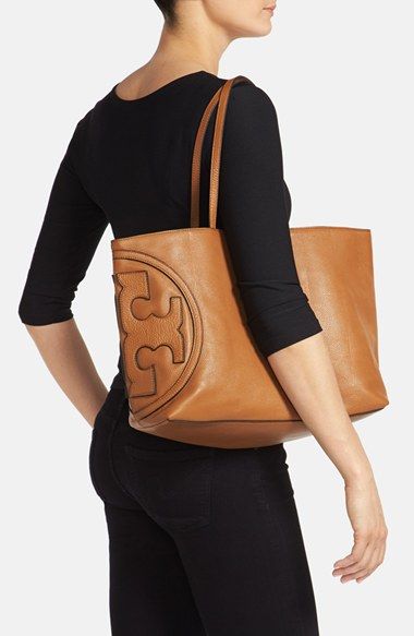 TORY BURCH ALL T EAST WEST LEATHER TOTE BAG