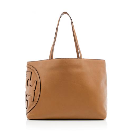 TORY BURCH ALL T EAST WEST LEATHER TOTE BAG
