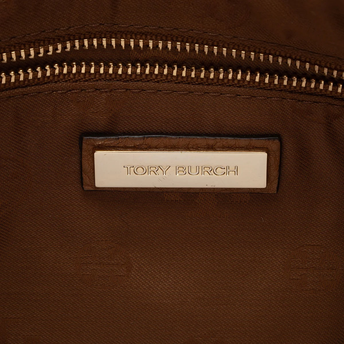 TORY BURCH BOMBE T LEATHER HOBO BAG