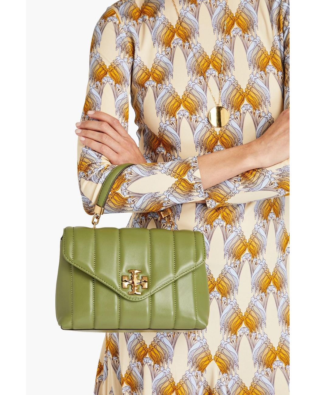 TORY BURCH QUILTED LEATHER KIRA BAG
