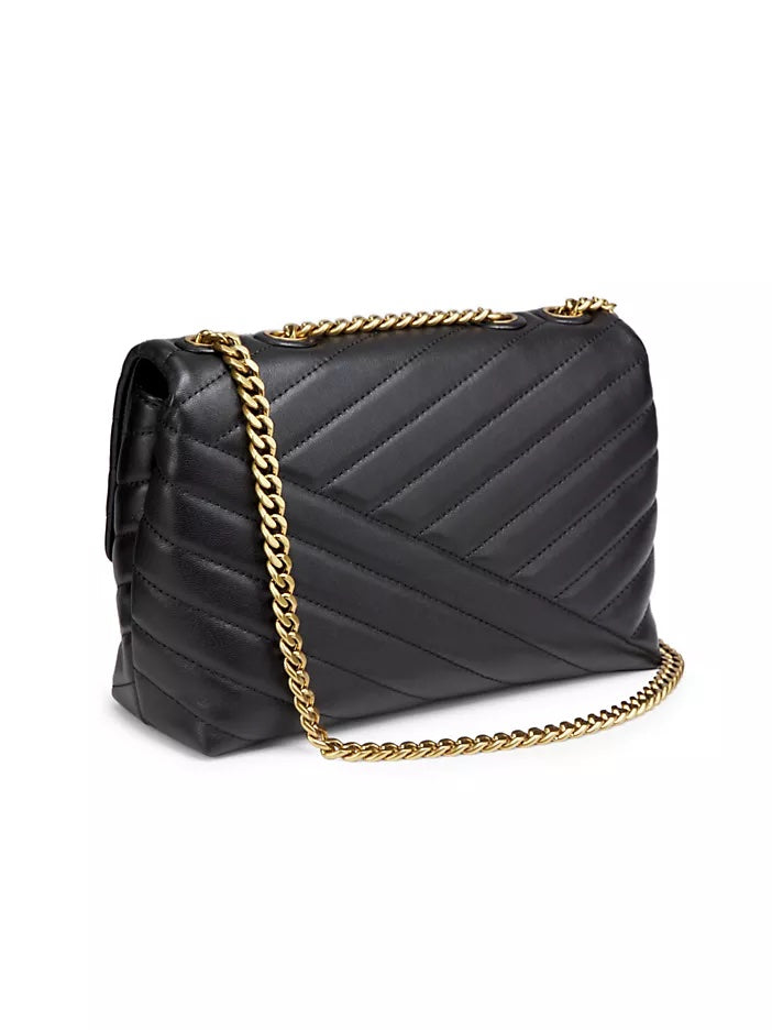 TORY BURCH KIRA QUILTED CHEVRON LEATHER MINI CROSSBODY BAG