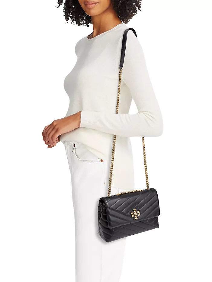 TORY BURCH KIRA QUILTED CHEVRON LEATHER MINI CROSSBODY BAG