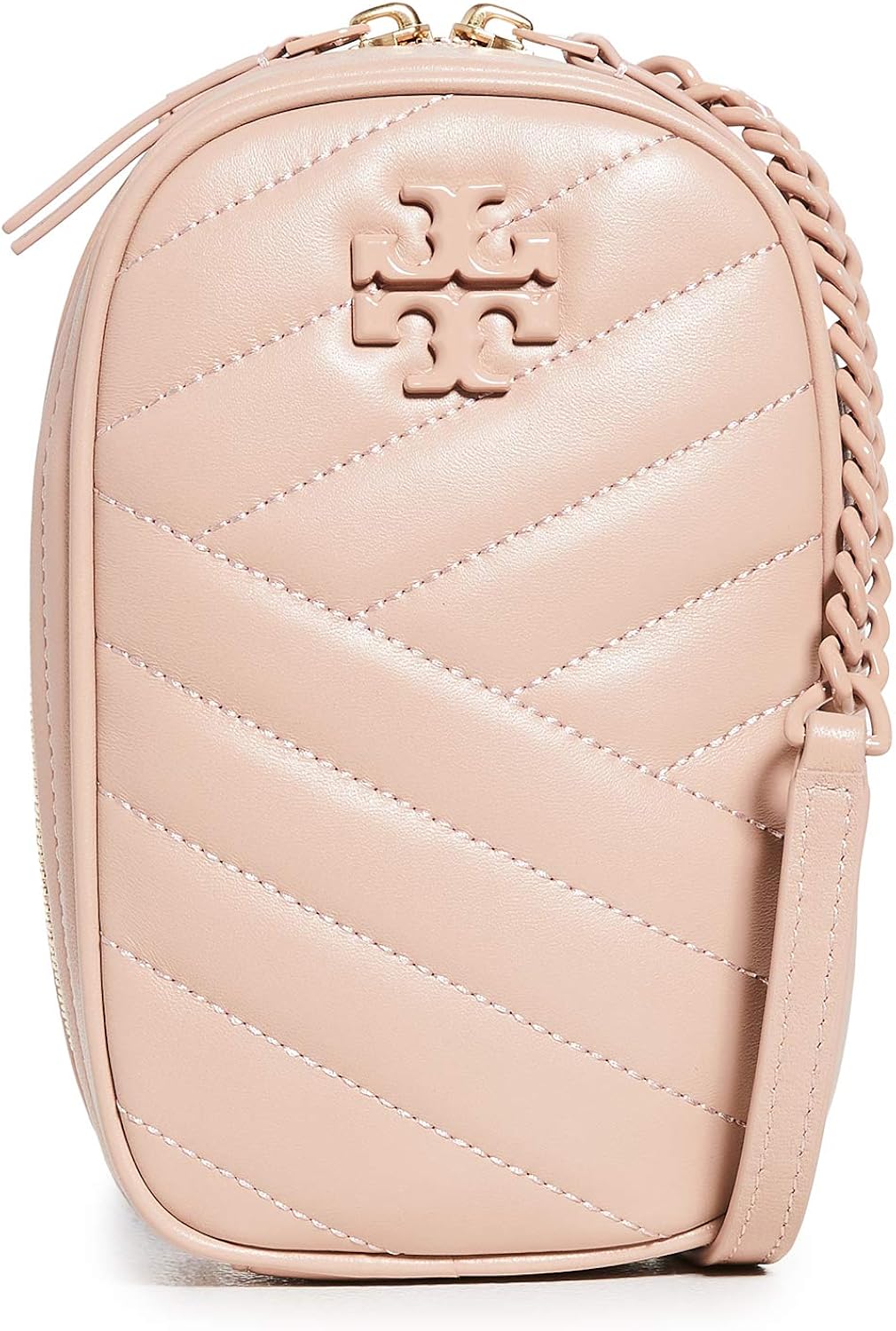 TORY BURCH KIRA CHEVRON QUILTED LAMBSKIN PHONE CROSSBODY BAG