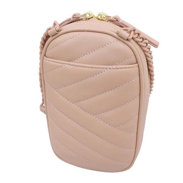 TORY BURCH KIRA CHEVRON QUILTED LAMBSKIN PHONE CROSSBODY BAG