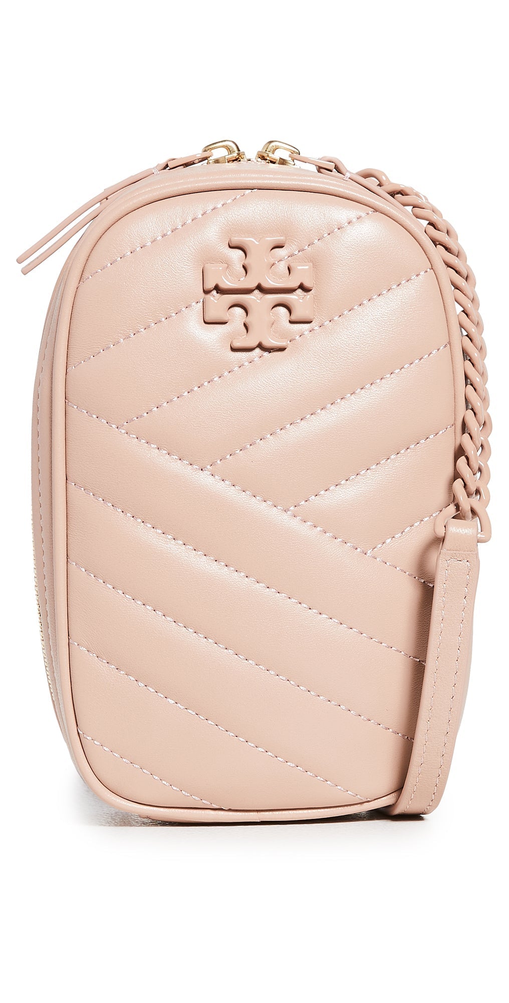 TORY BURCH KIRA CHEVRON QUILTED LAMBSKIN PHONE CROSSBODY BAG