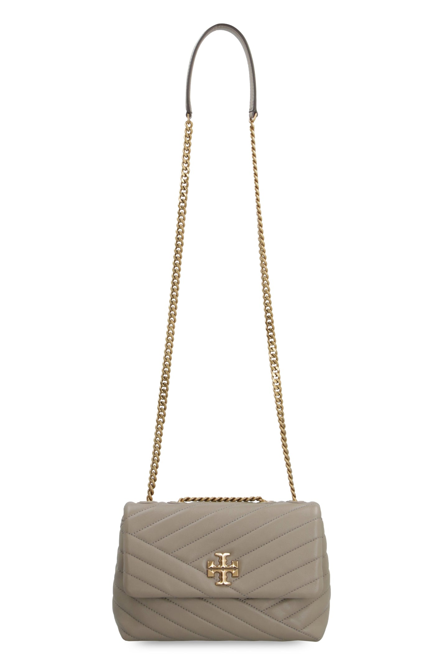 TORY BURCH KIRA QUILTED CHEVRON NAPPA LEATHER CONVERTIBLE SHOULDER BAG