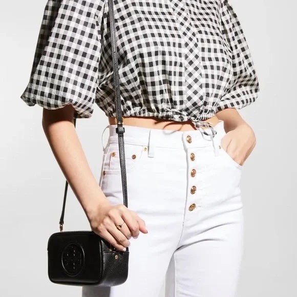 TORY BURCH PERRY BOMBE MINI LEATHER CROSSBODY BAG