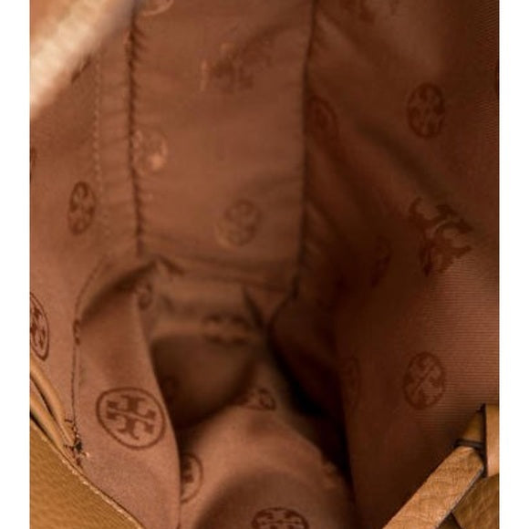 TORY BURCH ROBINSON PEBBLED DOUBLE ZIP SATCHEL